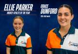 Grace Dunford and Ellie Parker. Images from Western Region Academy of Sport
