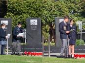 Parkes Public captains, Beth Deland and Ben Woolstencroft and Parkes High captains, Thomas Burkitt and Kelsey Mann shared what Anzac Day means to the modern youth of Parkes. Photo by Jenny Kingham and image supplied