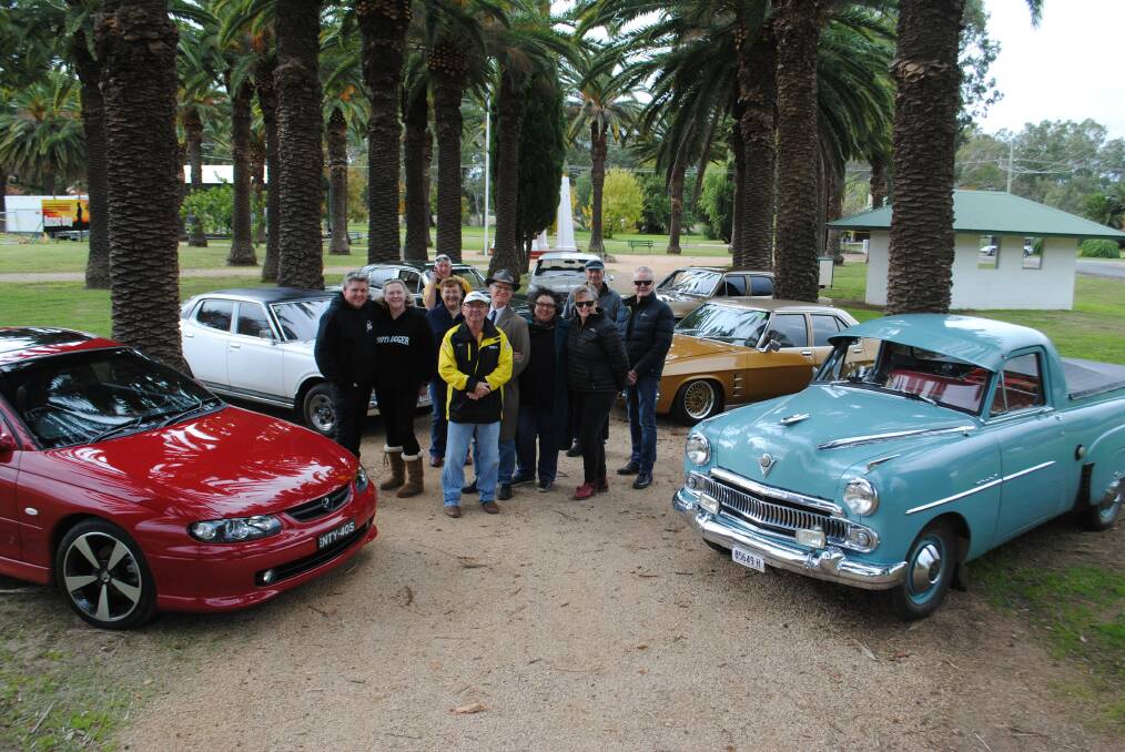 Members of the Central West Car Club and their beautiful cars in Eugowra. Picture by Jeff McClurg