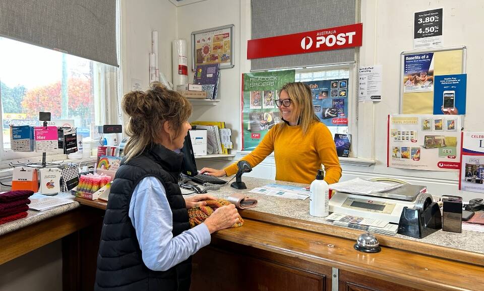 Kathy Fren at Eugowra's Rural Transaction Centre. Picture supplied