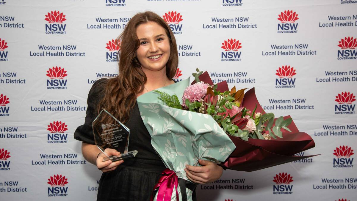 Shay-Lee Spargo is the Western NSW Local Health District New to Practice Midwife of the Year. Picture courtesy NSW Health