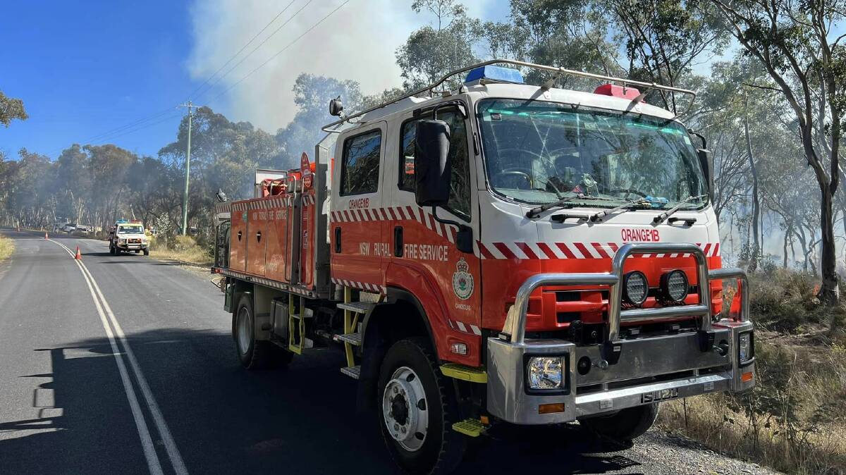The Orange Rural Fire Brigade on the ground at a fire in April, 2023. Picture by Orange Rural Fire Brigade