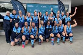 The Over 50s hockey team won gold at the 2024 Australian Masters Hockey Championships. Image supplied.