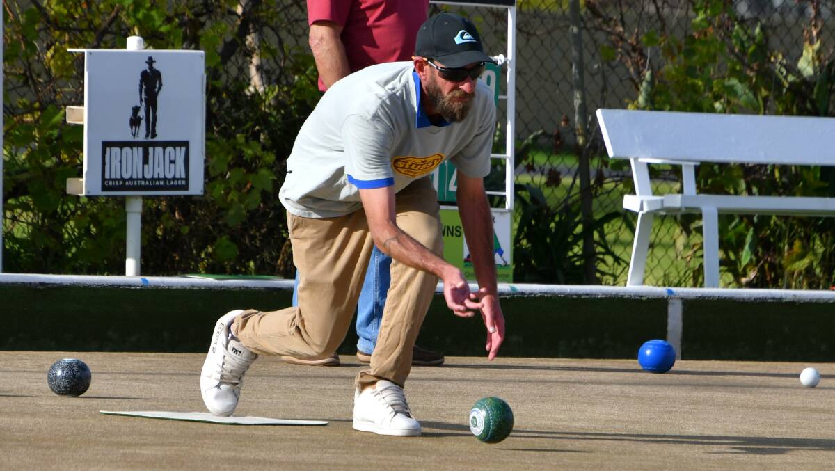 Paul Kirwan was one of the winners at social bowls on May 25. Photo by Jenny Kingham.