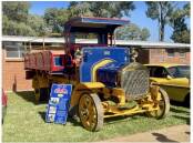 Philip Dixon's 1912 Albion Fire Engine was among the antique vehicles on display. Image supplied.