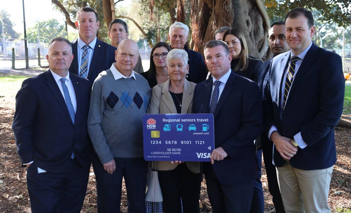 Sam Farraway MLC (right) with leader of the NSW Nationals Dugald Saunders, alongside fellow MPs and regional NSW seniors Ray and Margaret. Picture supplied