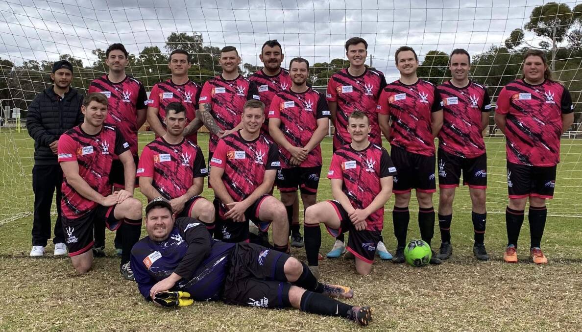 The Rawson Homes Raptors are into another Lachlan Amateur Soccer Association grand final this weekend to face the Forbes Foxes in Parkes. Players absent from this team photo are pictured below. Photo supplied